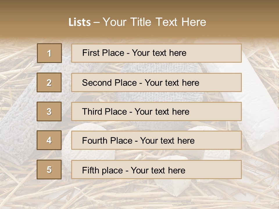 French Crottin De Chavignol Studio PowerPoint Template