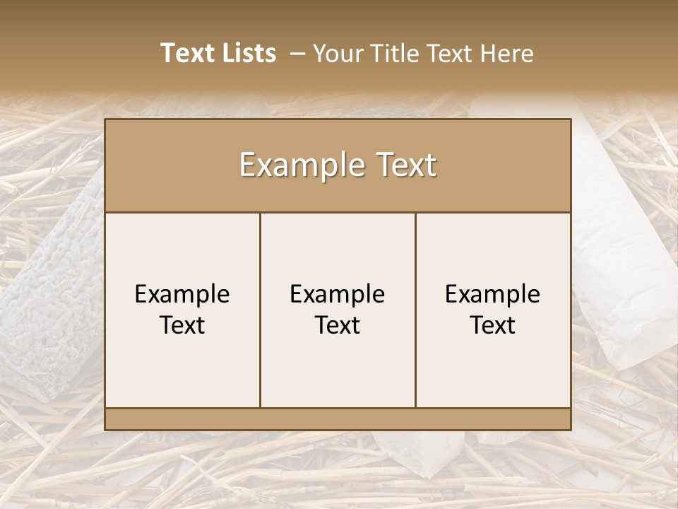 French Crottin De Chavignol Studio PowerPoint Template