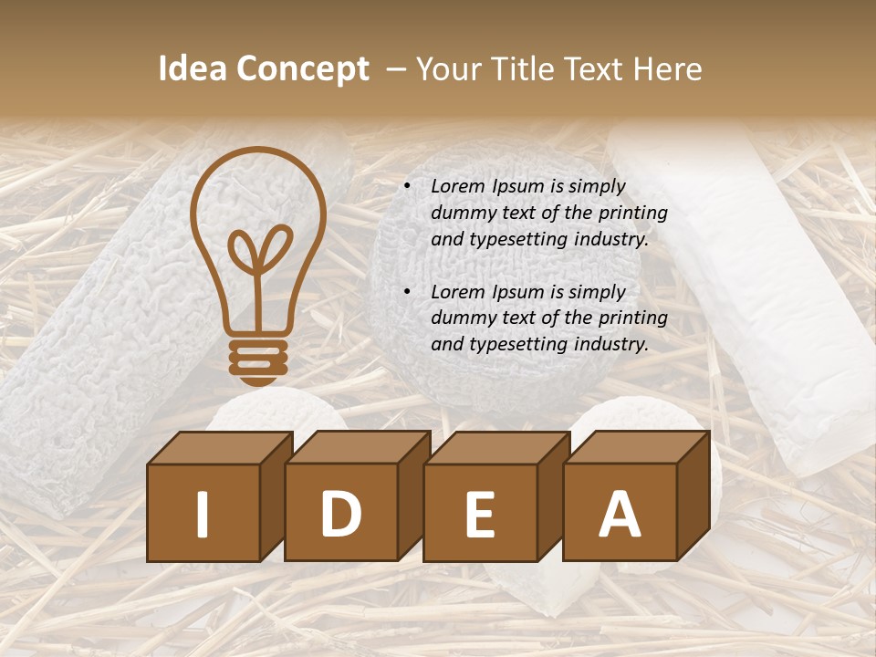 French Crottin De Chavignol Studio PowerPoint Template