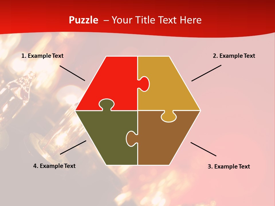 Christmas Lights Red Vibrant Color PowerPoint Template