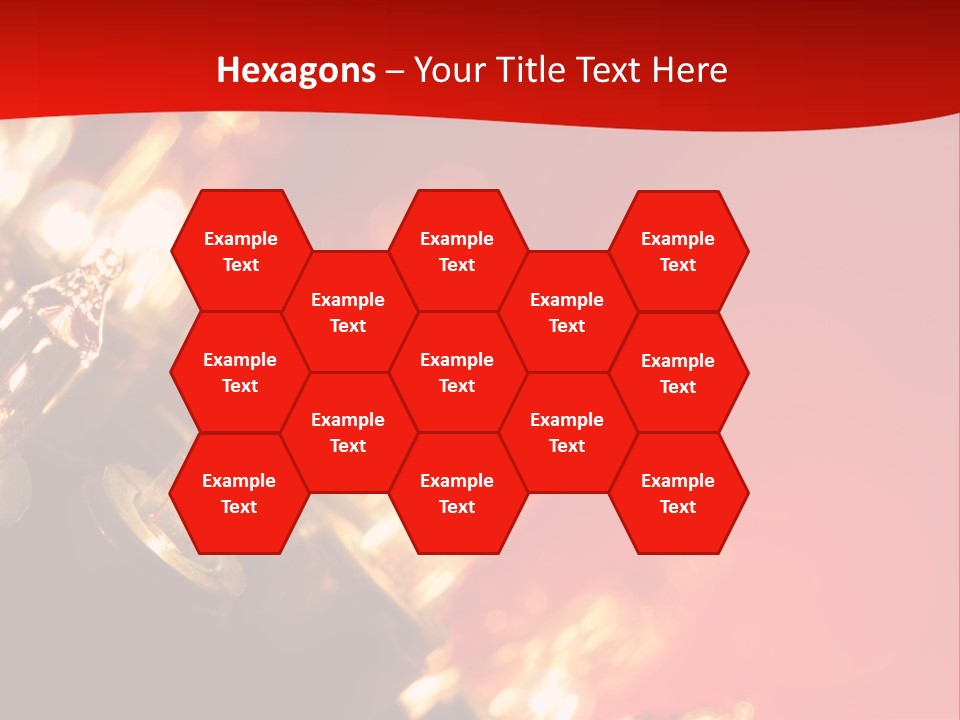 Christmas Lights Red Vibrant Color PowerPoint Template