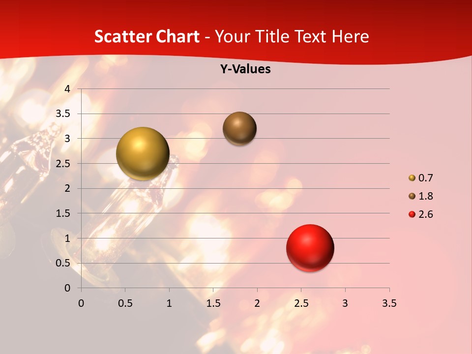 Christmas Lights Red Vibrant Color PowerPoint Template