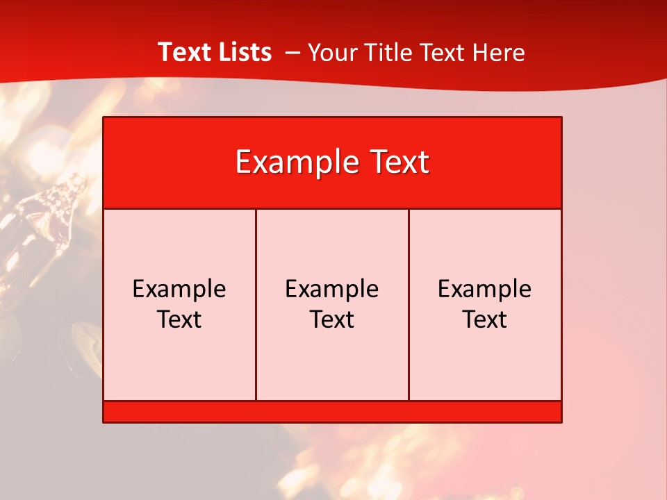 Christmas Lights Red Vibrant Color PowerPoint Template