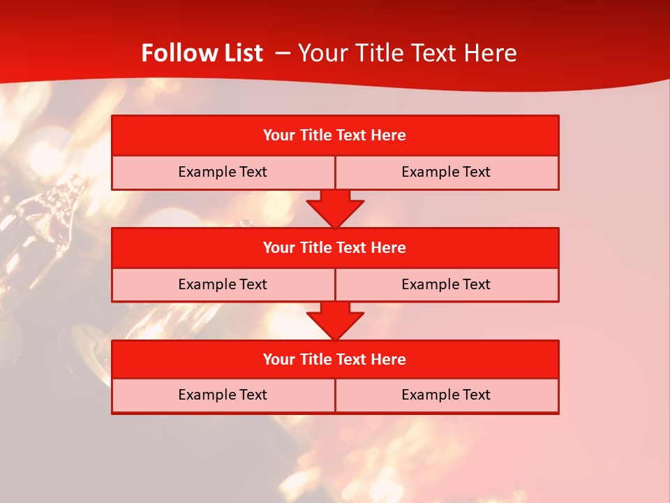 Christmas Lights Red Vibrant Color PowerPoint Template