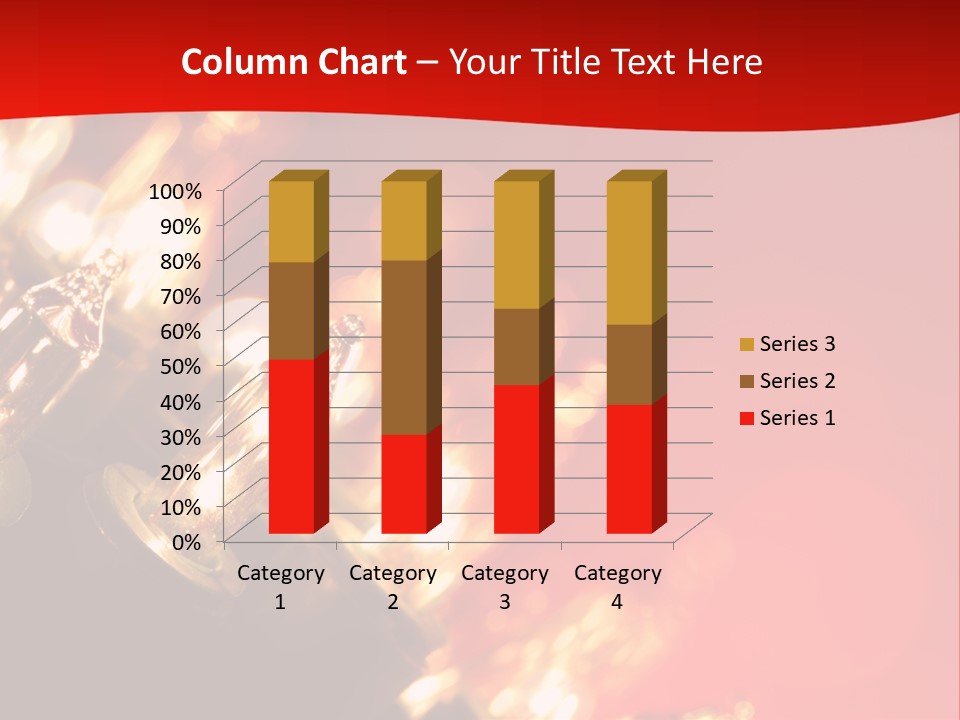 Christmas Lights Red Vibrant Color PowerPoint Template