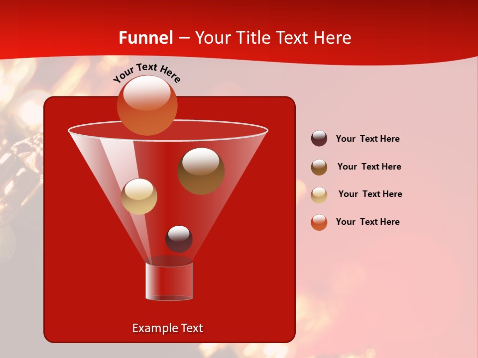 Christmas Lights Red Vibrant Color PowerPoint Template