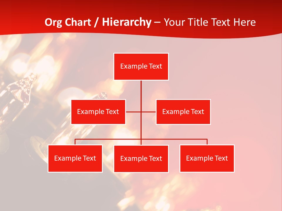 Christmas Lights Red Vibrant Color PowerPoint Template