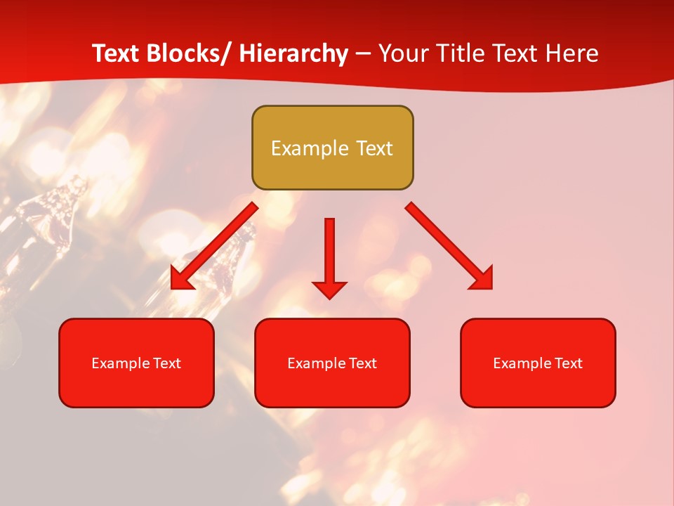 Christmas Lights Red Vibrant Color PowerPoint Template