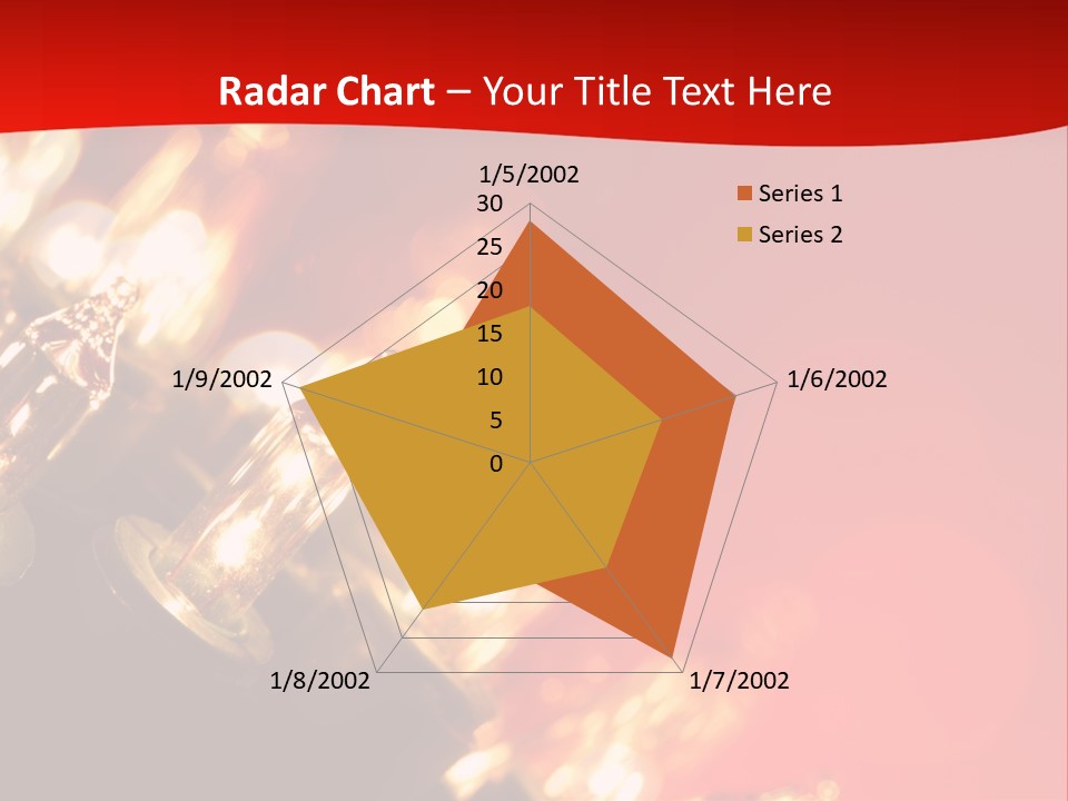 Christmas Lights Red Vibrant Color PowerPoint Template