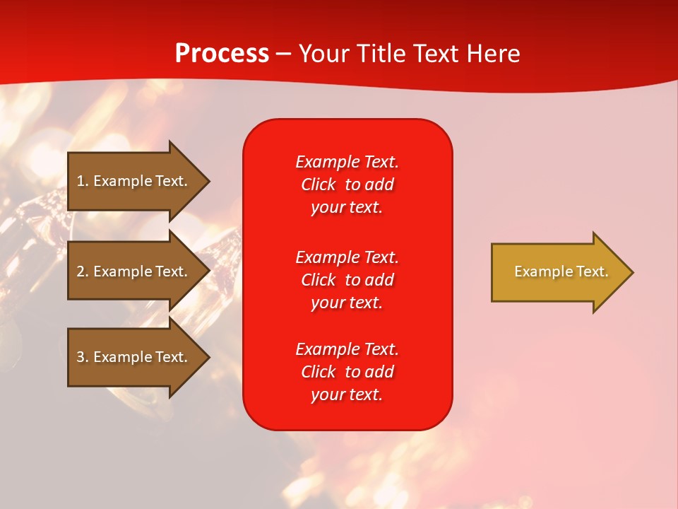 Christmas Lights Red Vibrant Color PowerPoint Template