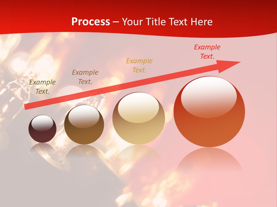 Christmas Lights Red Vibrant Color PowerPoint Template