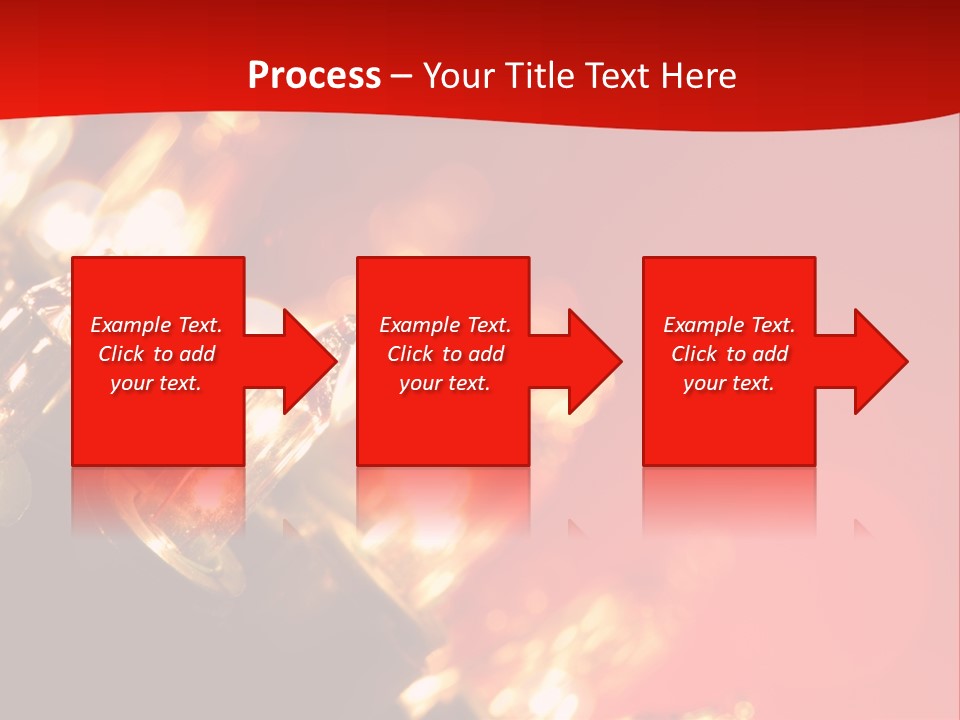 Christmas Lights Red Vibrant Color PowerPoint Template