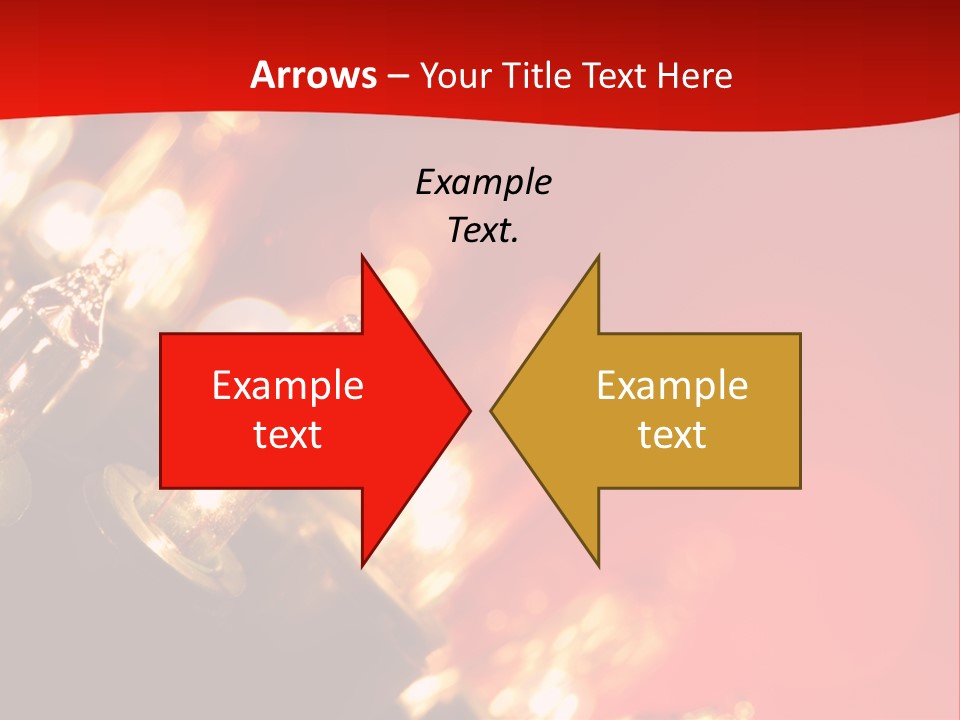 Christmas Lights Red Vibrant Color PowerPoint Template