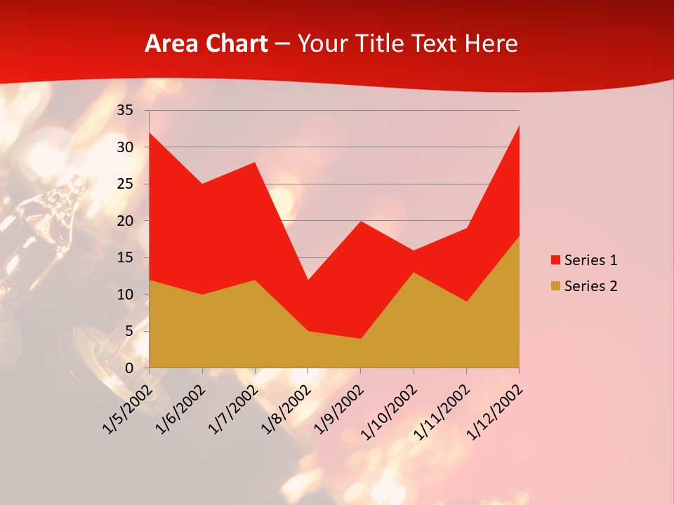 Christmas Lights Red Vibrant Color PowerPoint Template
