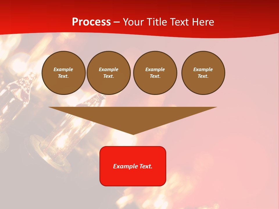 Christmas Lights Red Vibrant Color PowerPoint Template