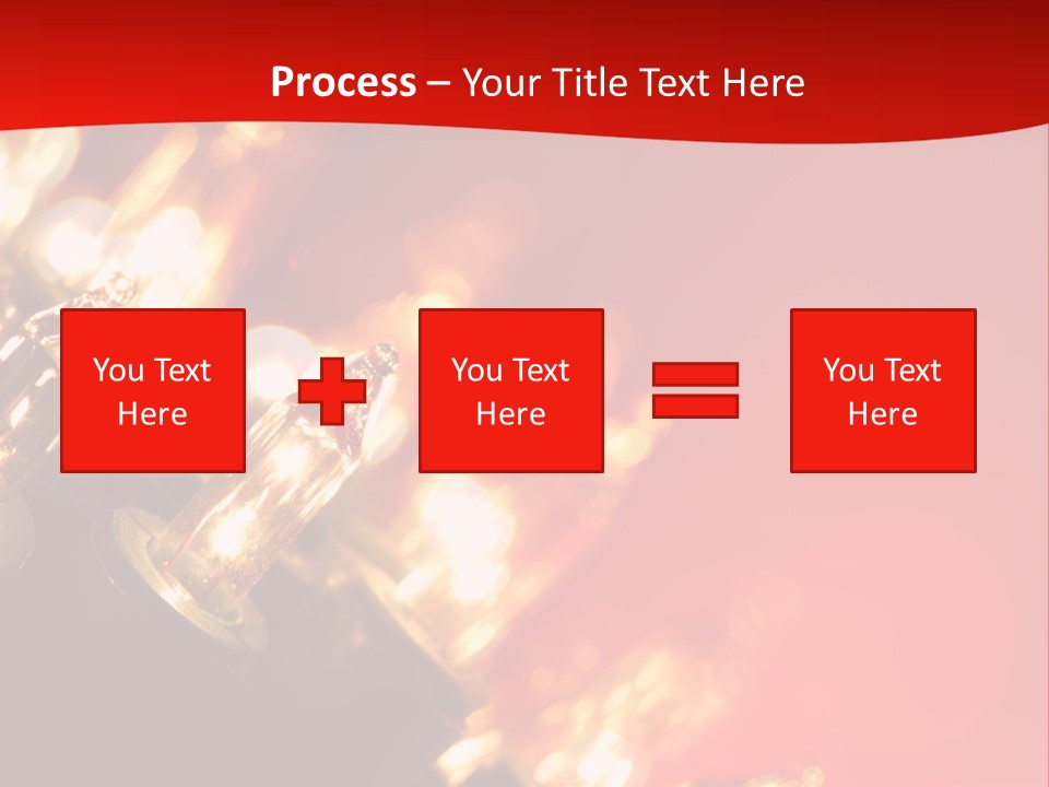 Christmas Lights Red Vibrant Color PowerPoint Template