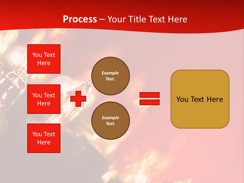 Christmas Lights Red Vibrant Color PowerPoint Template