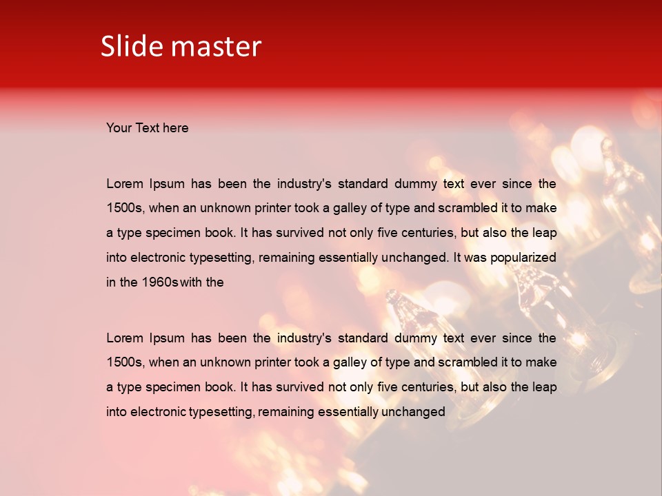 Copy Space Defocused Backgrounds PowerPoint Template