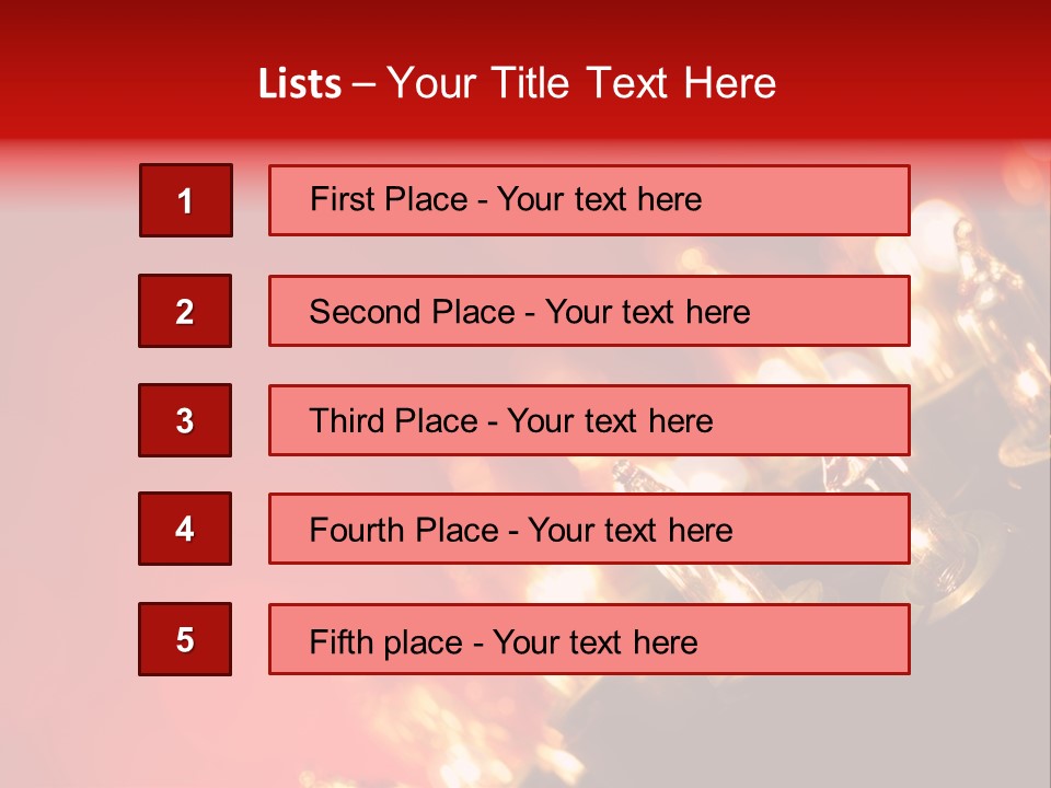 Copy Space Defocused Backgrounds PowerPoint Template