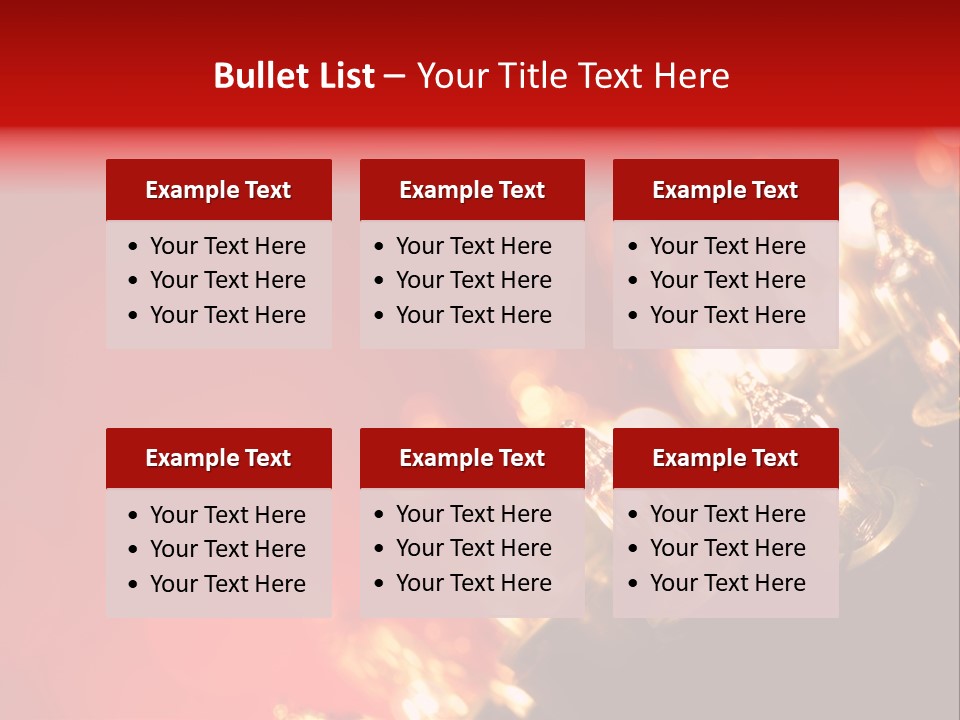 Copy Space Defocused Backgrounds PowerPoint Template