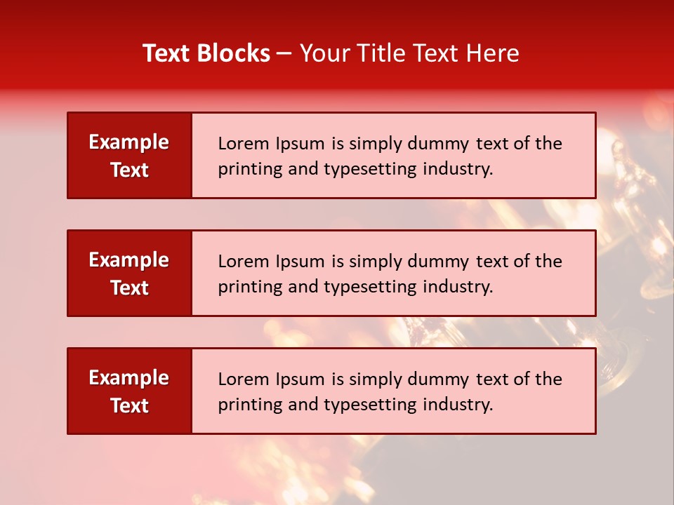 Copy Space Defocused Backgrounds PowerPoint Template