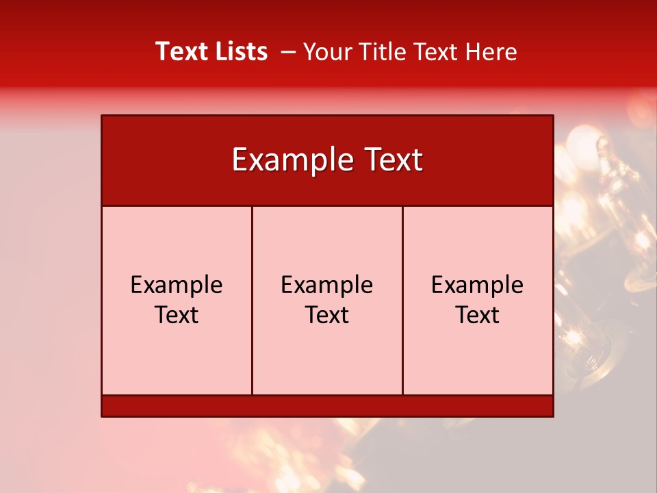 Copy Space Defocused Backgrounds PowerPoint Template