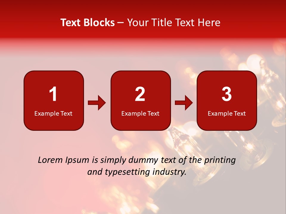 Copy Space Defocused Backgrounds PowerPoint Template