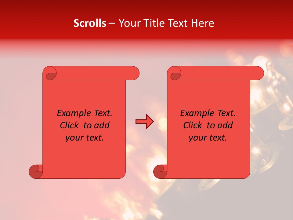 Copy Space Defocused Backgrounds PowerPoint Template