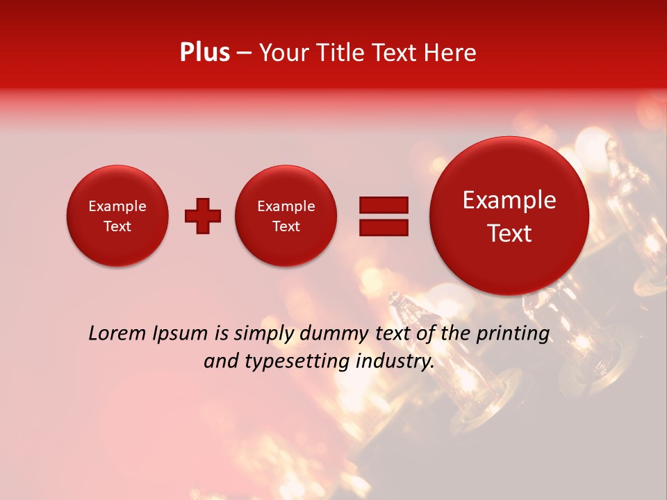 Copy Space Defocused Backgrounds PowerPoint Template