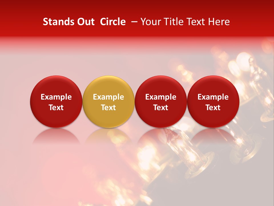 Copy Space Defocused Backgrounds PowerPoint Template