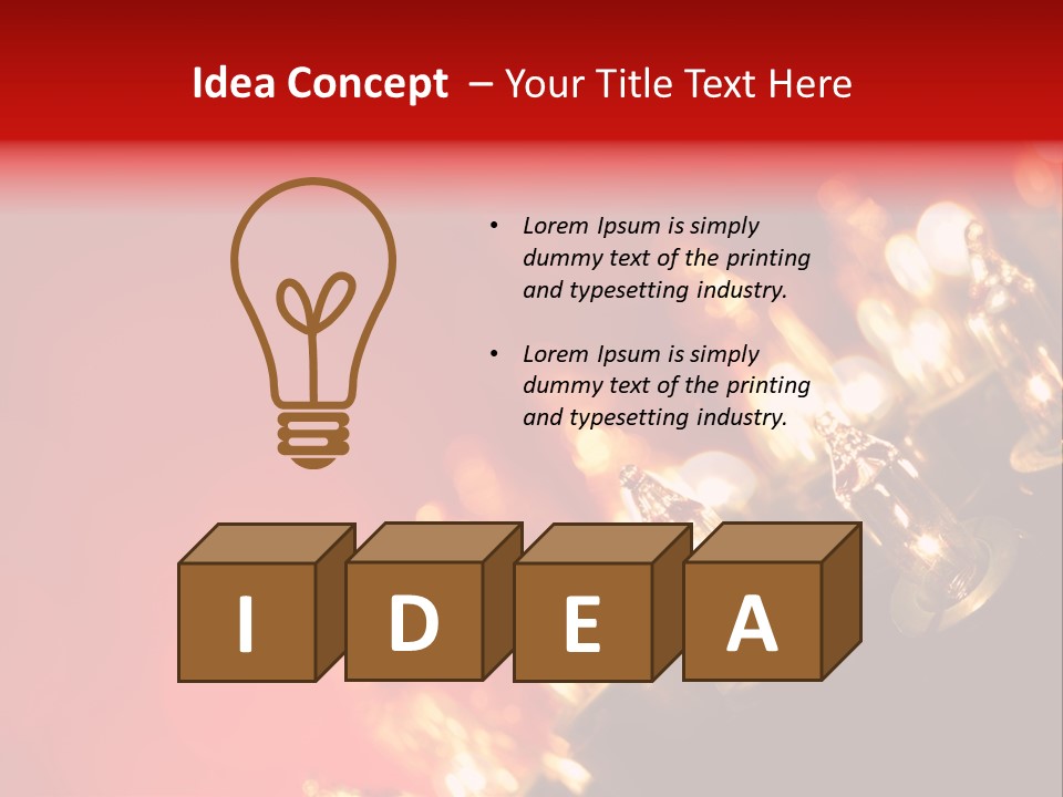 Copy Space Defocused Backgrounds PowerPoint Template