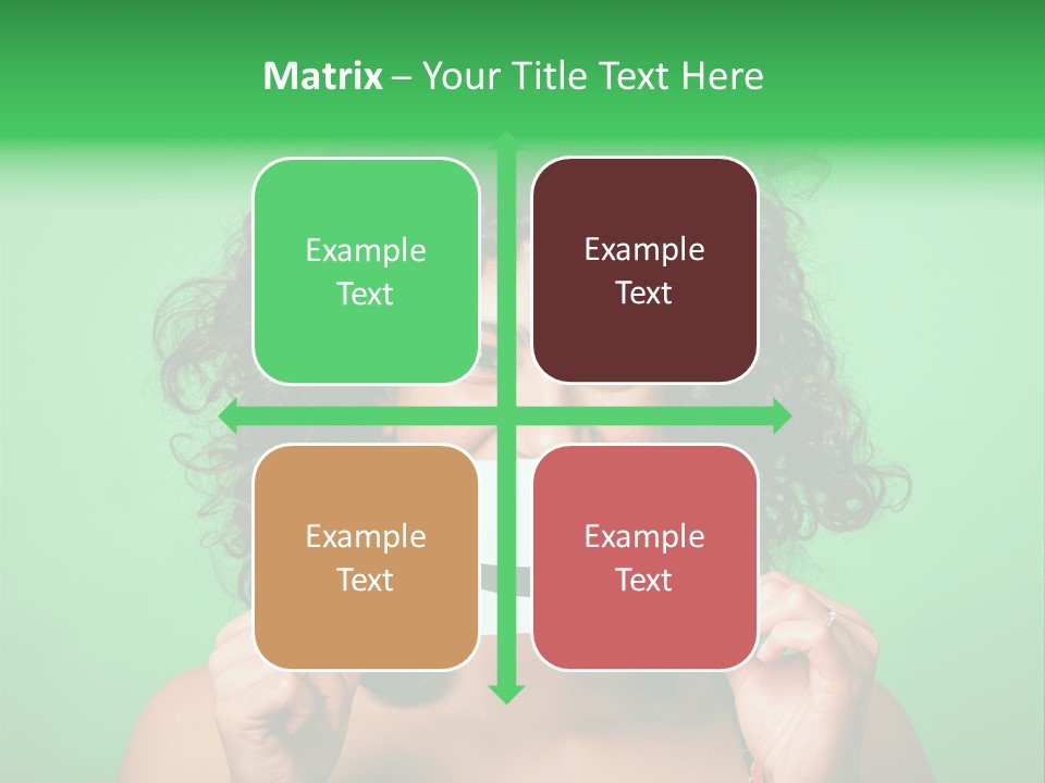 Card Green Portrait PowerPoint Template