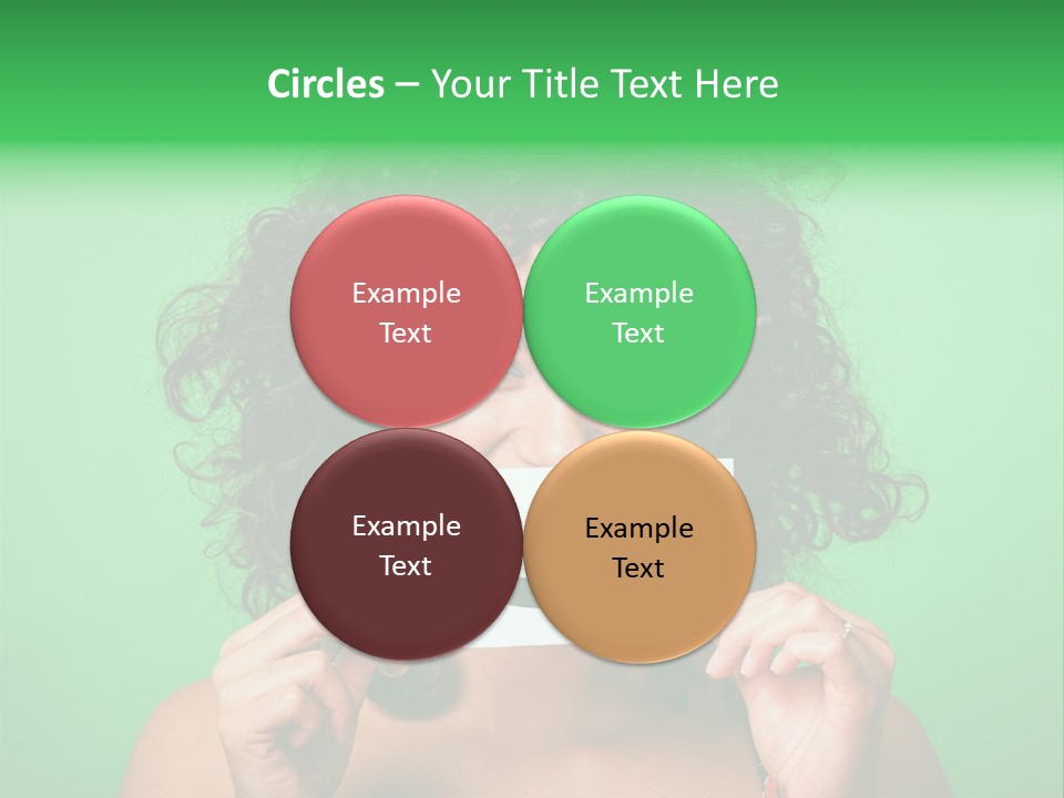 Card Green Portrait PowerPoint Template