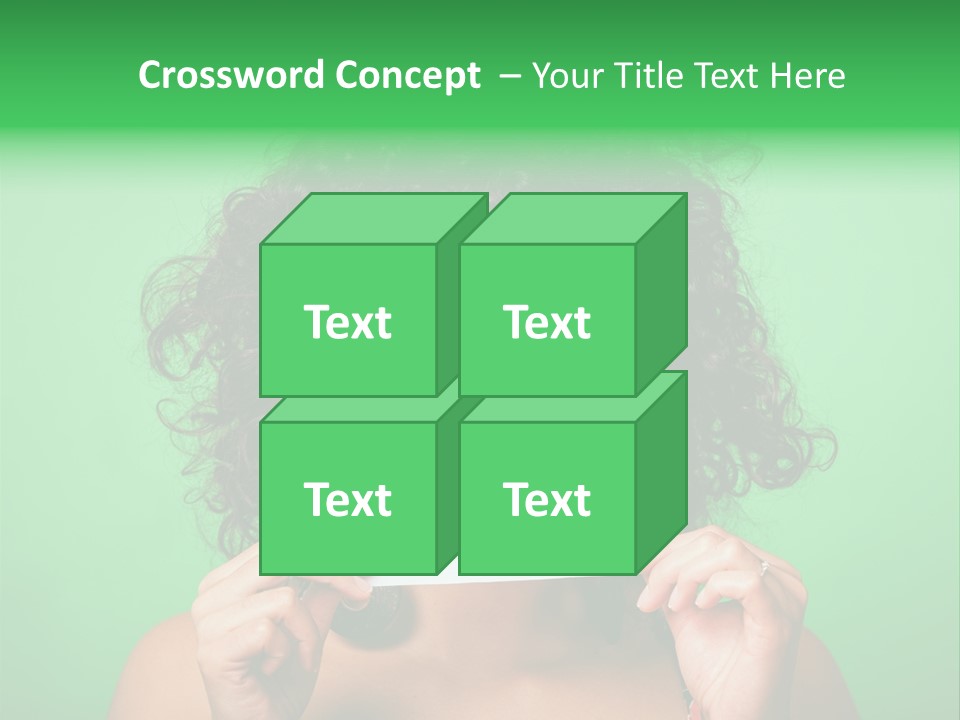 Card Green Portrait PowerPoint Template