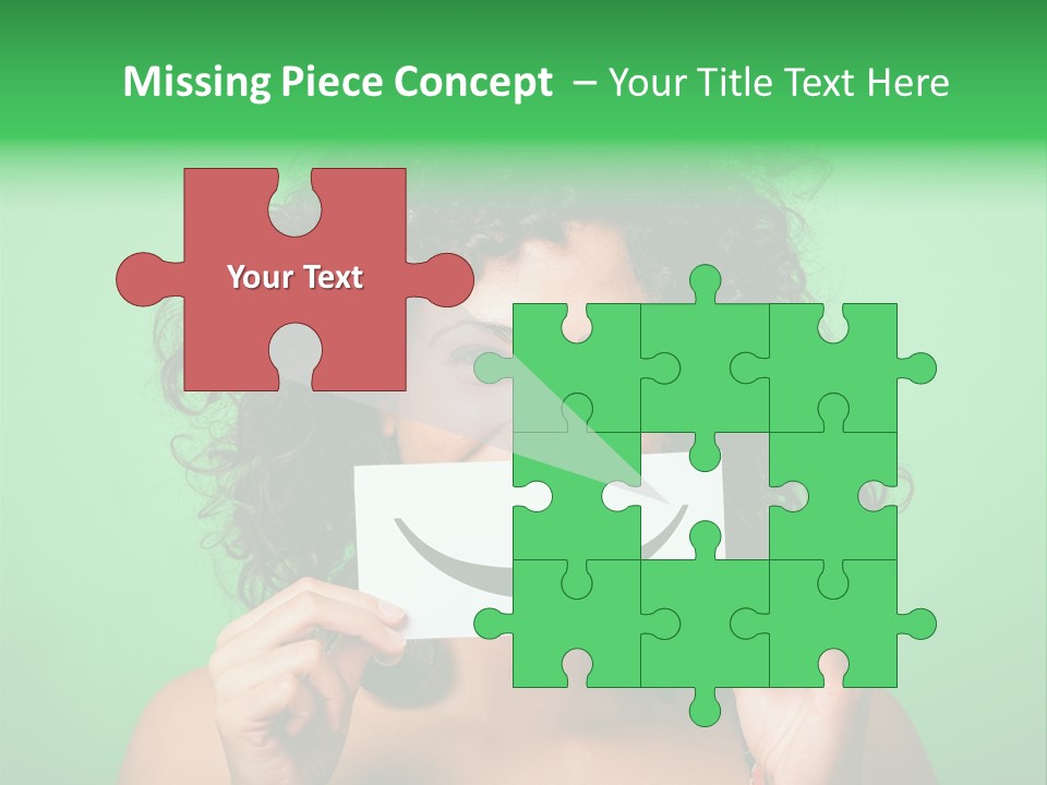 Card Green Portrait PowerPoint Template