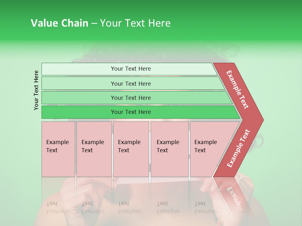 Card Green Portrait PowerPoint Template