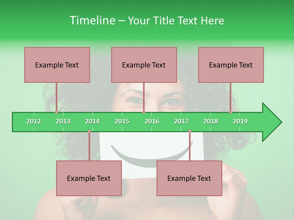 Card Green Portrait PowerPoint Template
