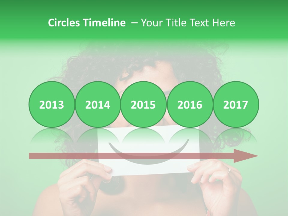 Card Green Portrait PowerPoint Template