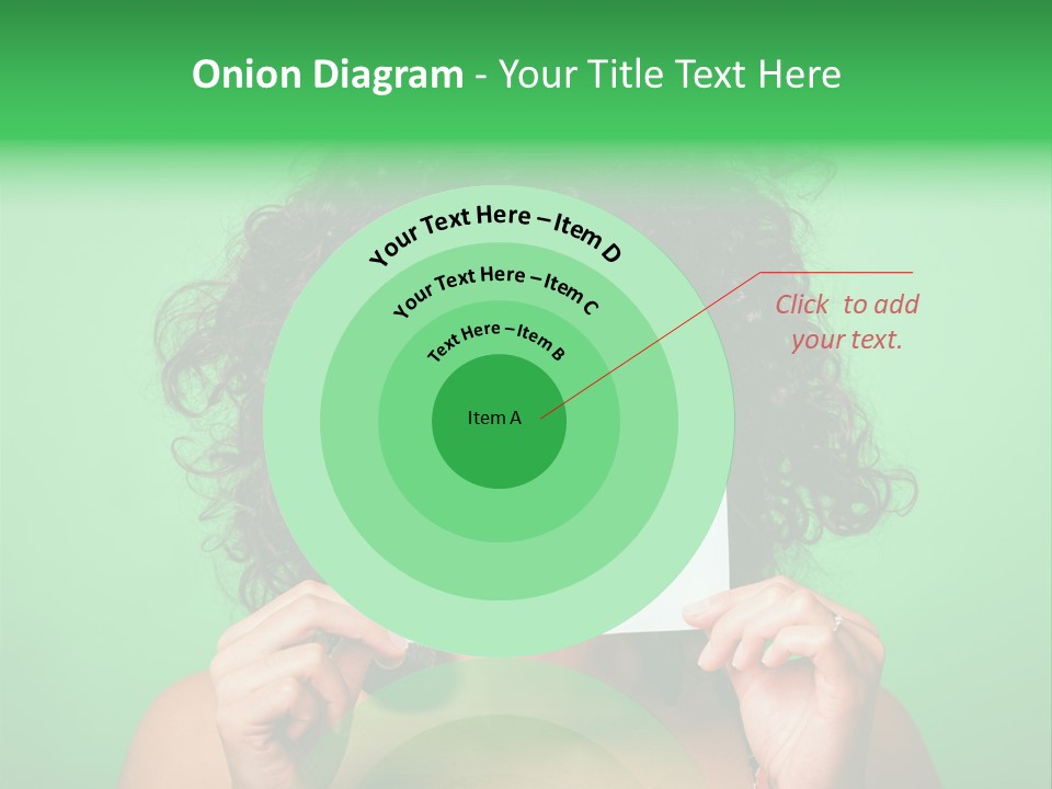 Card Green Portrait PowerPoint Template