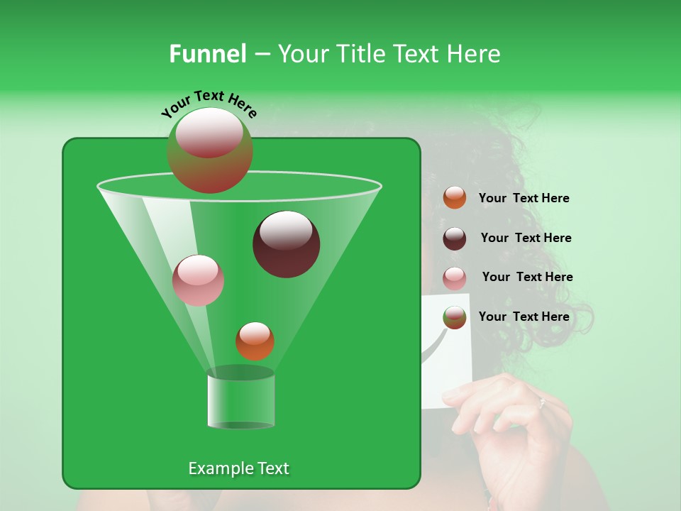 Card Green Portrait PowerPoint Template