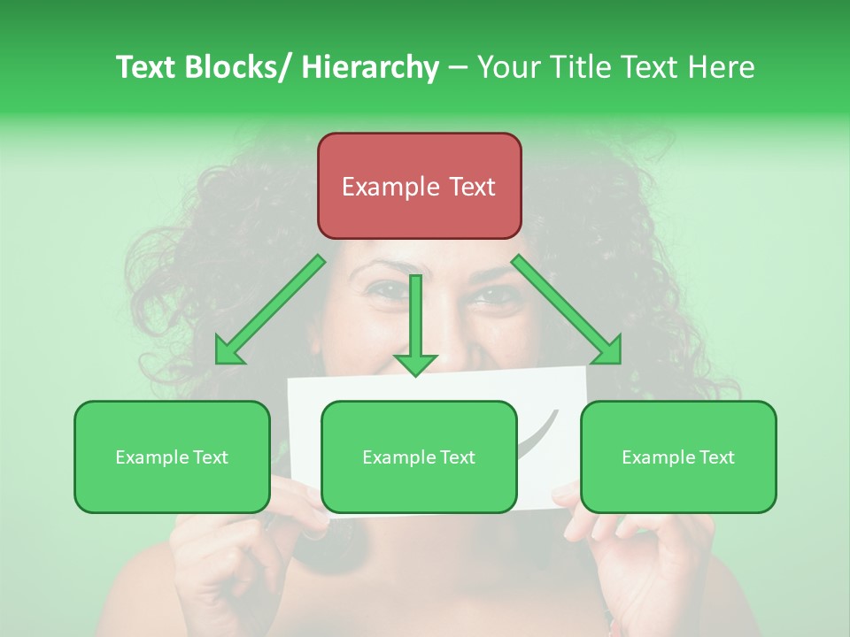 Card Green Portrait PowerPoint Template