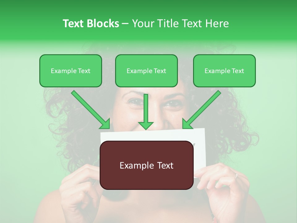 Card Green Portrait PowerPoint Template