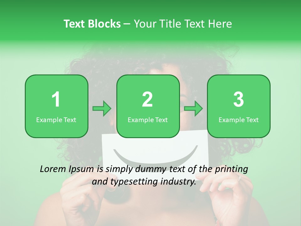 Card Green Portrait PowerPoint Template