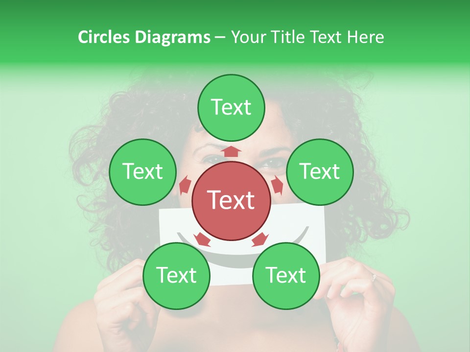 Card Green Portrait PowerPoint Template