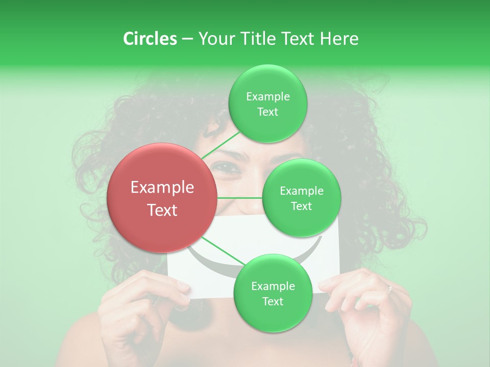 Card Green Portrait PowerPoint Template