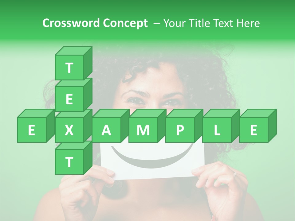 Card Green Portrait PowerPoint Template