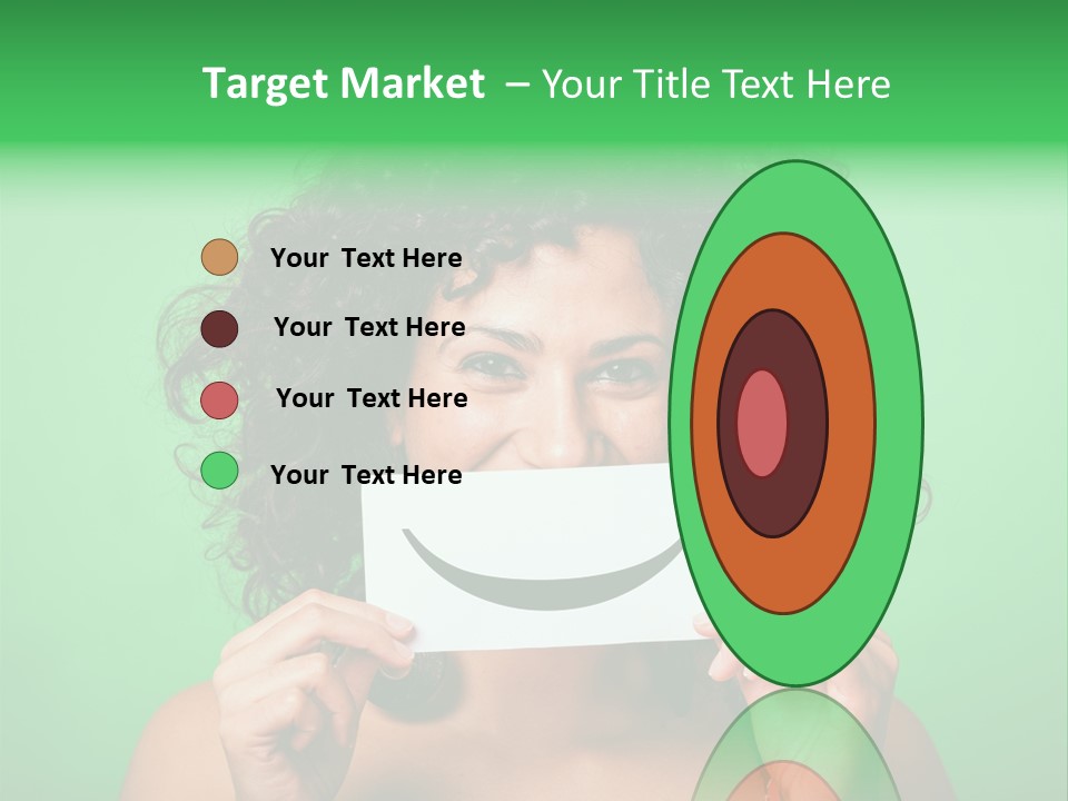 Card Green Portrait PowerPoint Template