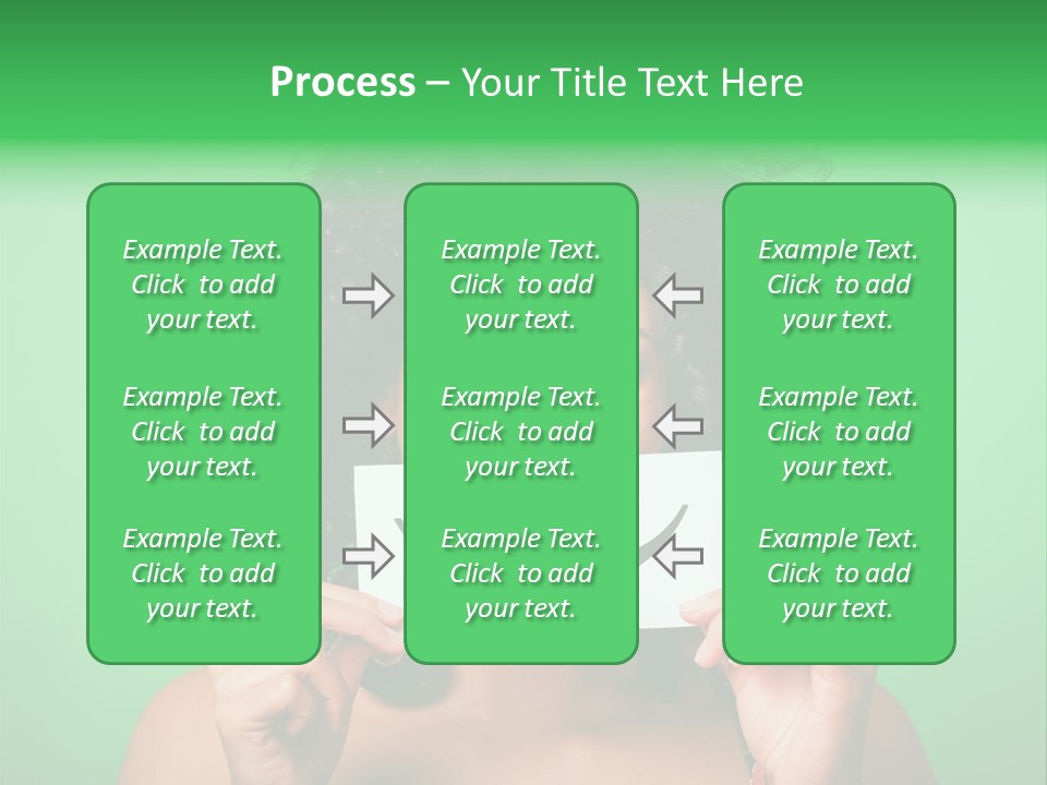 Card Green Portrait PowerPoint Template