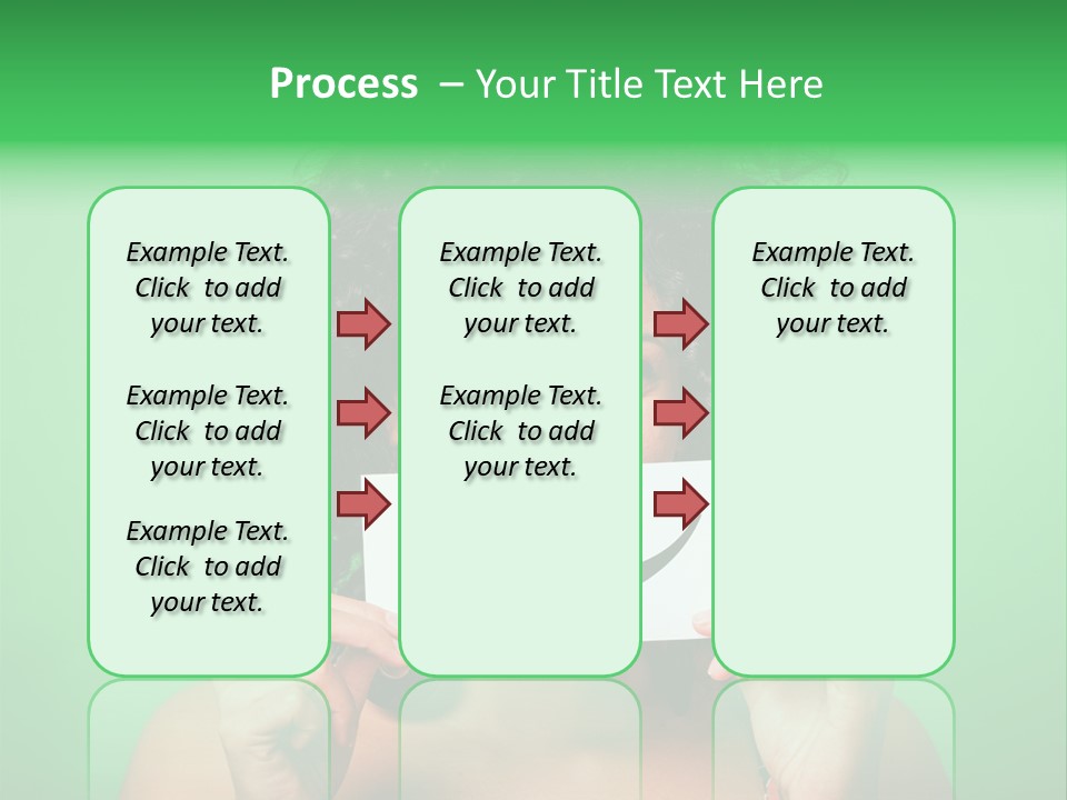 Card Green Portrait PowerPoint Template