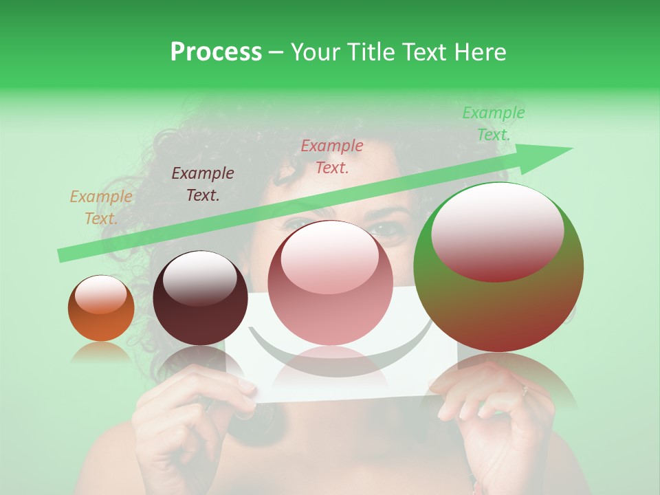 Card Green Portrait PowerPoint Template